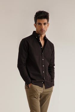 BLACK BUTTON DOWN SHIRT