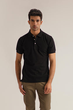 BLACK POLO SHIRT