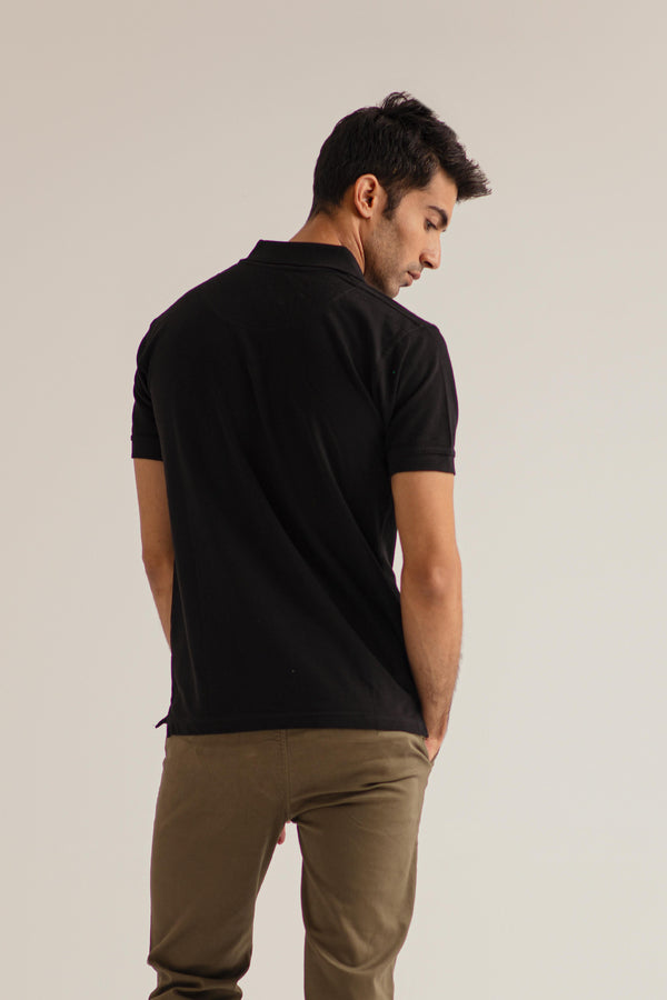 BLACK POLO SHIRT