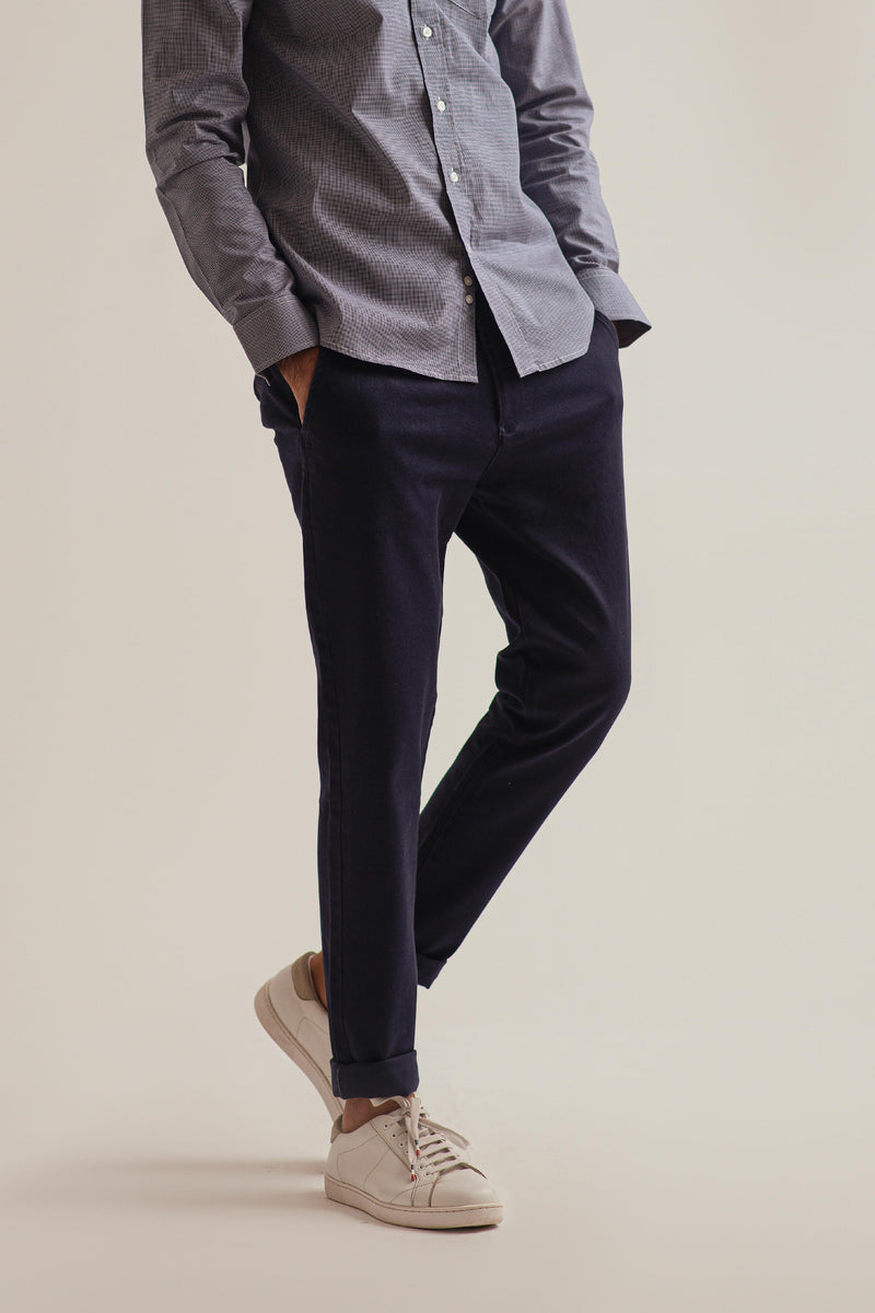 BLUE COTTON PANTS