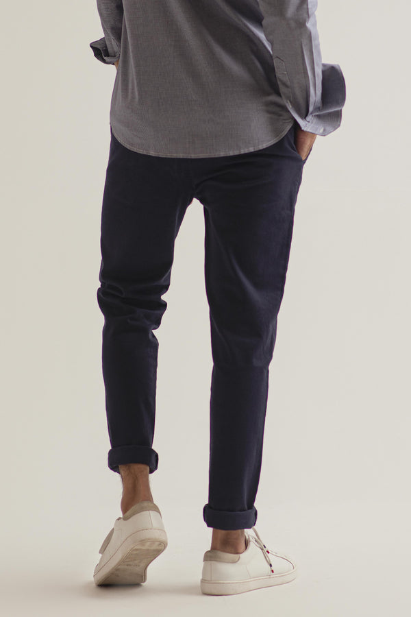 BLUE COTTON PANTS