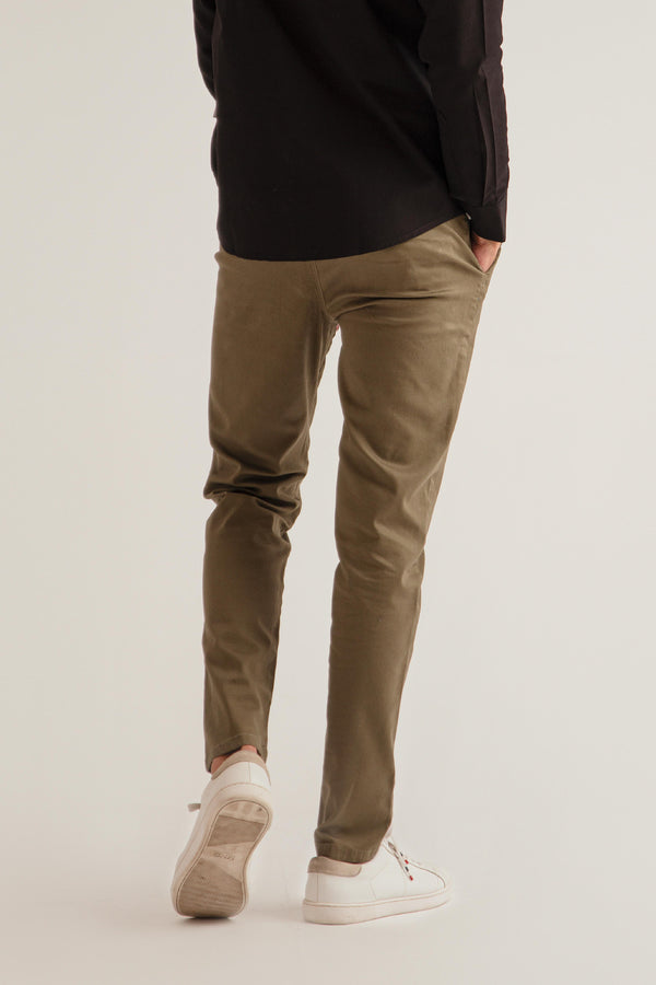 GREEN COTTON PANTS