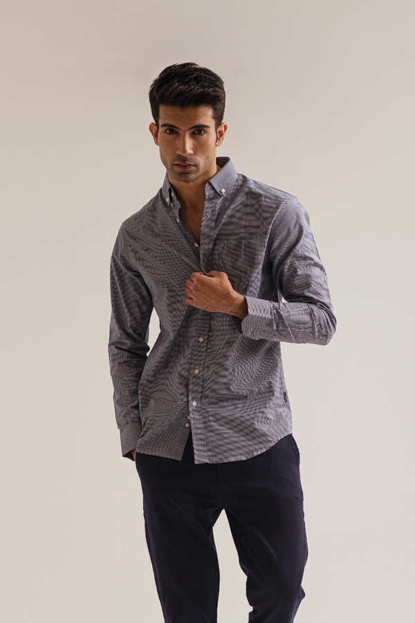BLUE CHECK SHIRT