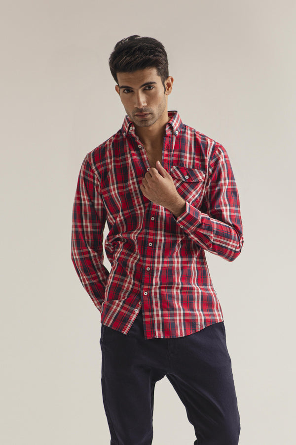 RED CHECK SHIRT
