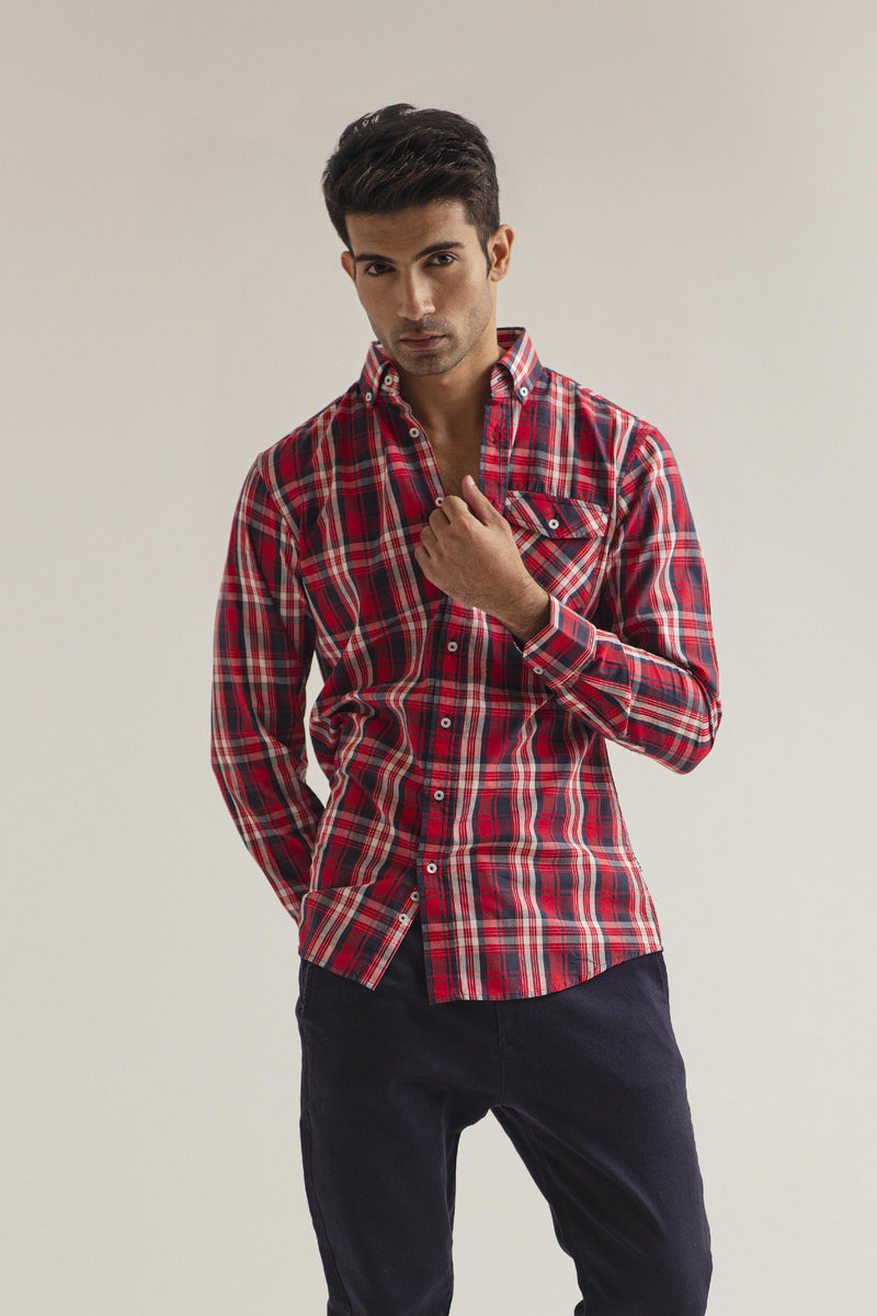 RED CHECK SHIRT